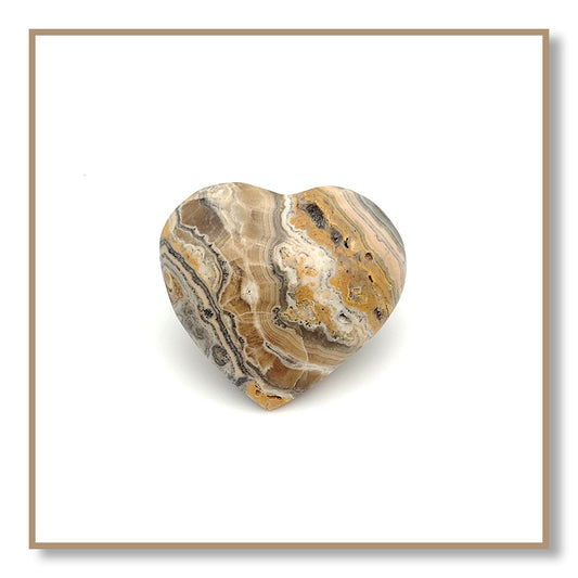Black-Banded Bumble Bee Calcite Heart