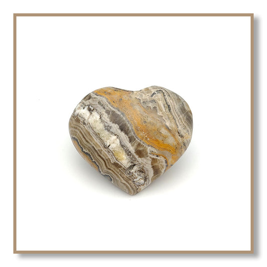 Black-Banded Bumble Bee Calcite Heart