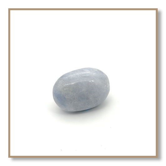 Blue Calcite Palm Stone