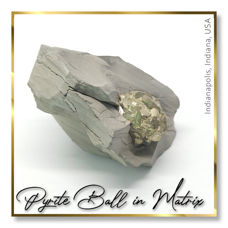 Pyrite Ball in Matrix