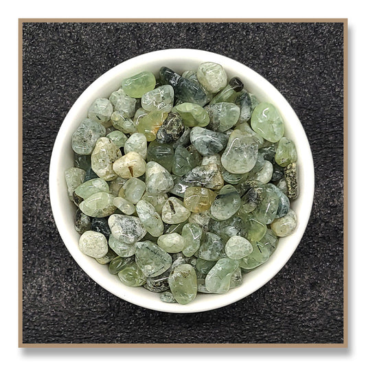 Prehnite Tumbled Stone (for Grids)