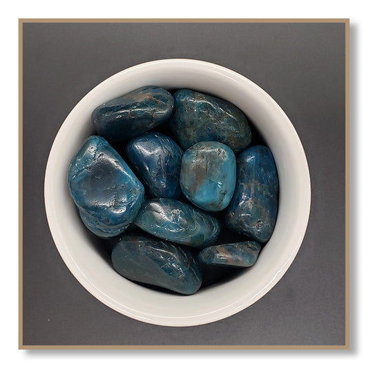 Blue Apatite Tumbled Stone