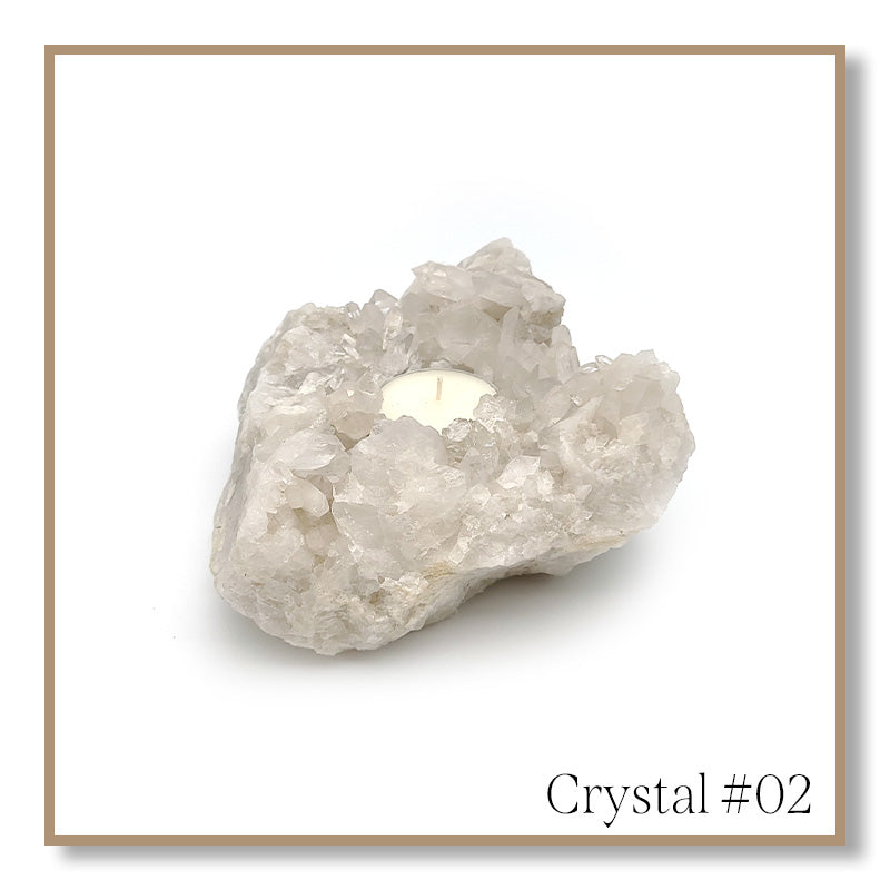 Clear Quartz Candleholder