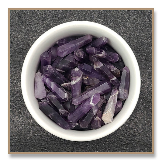 Chevron Amethyst Double Terminated Point (4-pack)