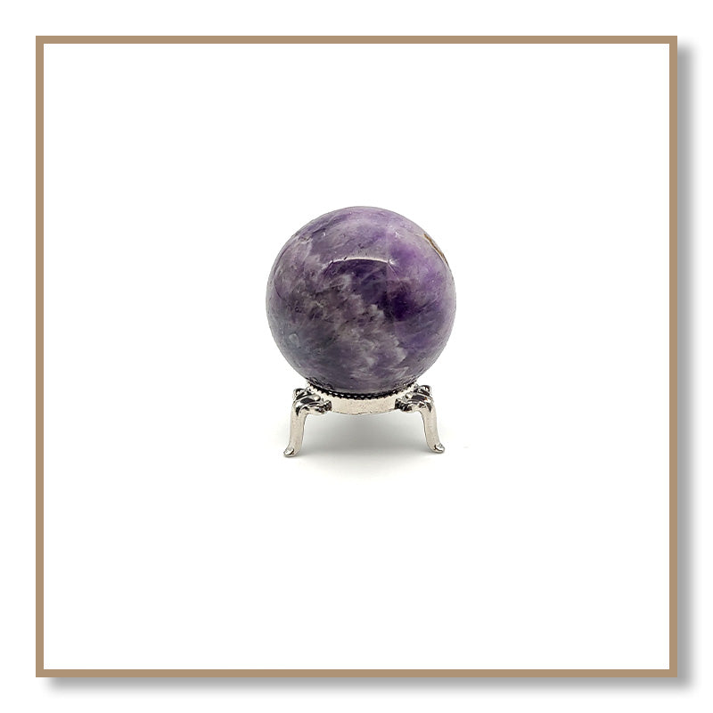 Chevron Amethyst Sphere