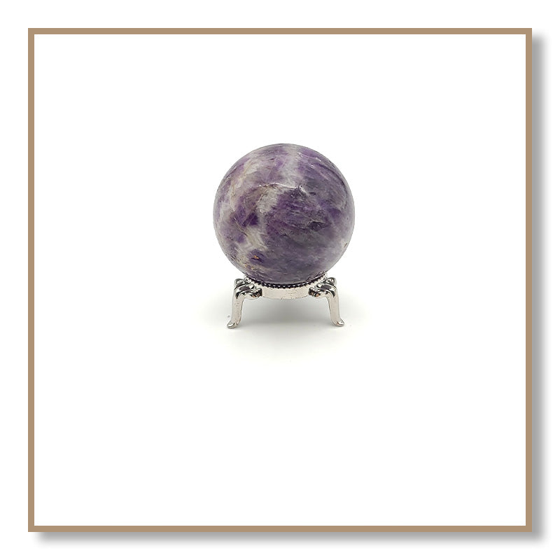 Chevron Amethyst Sphere