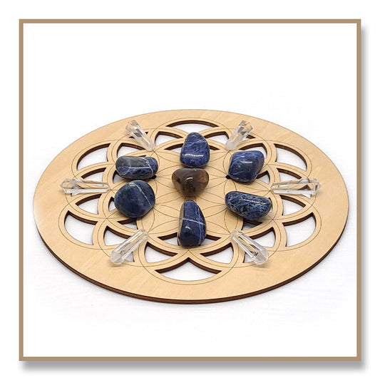 Crystal Grid Set - Clear Communication & Truth