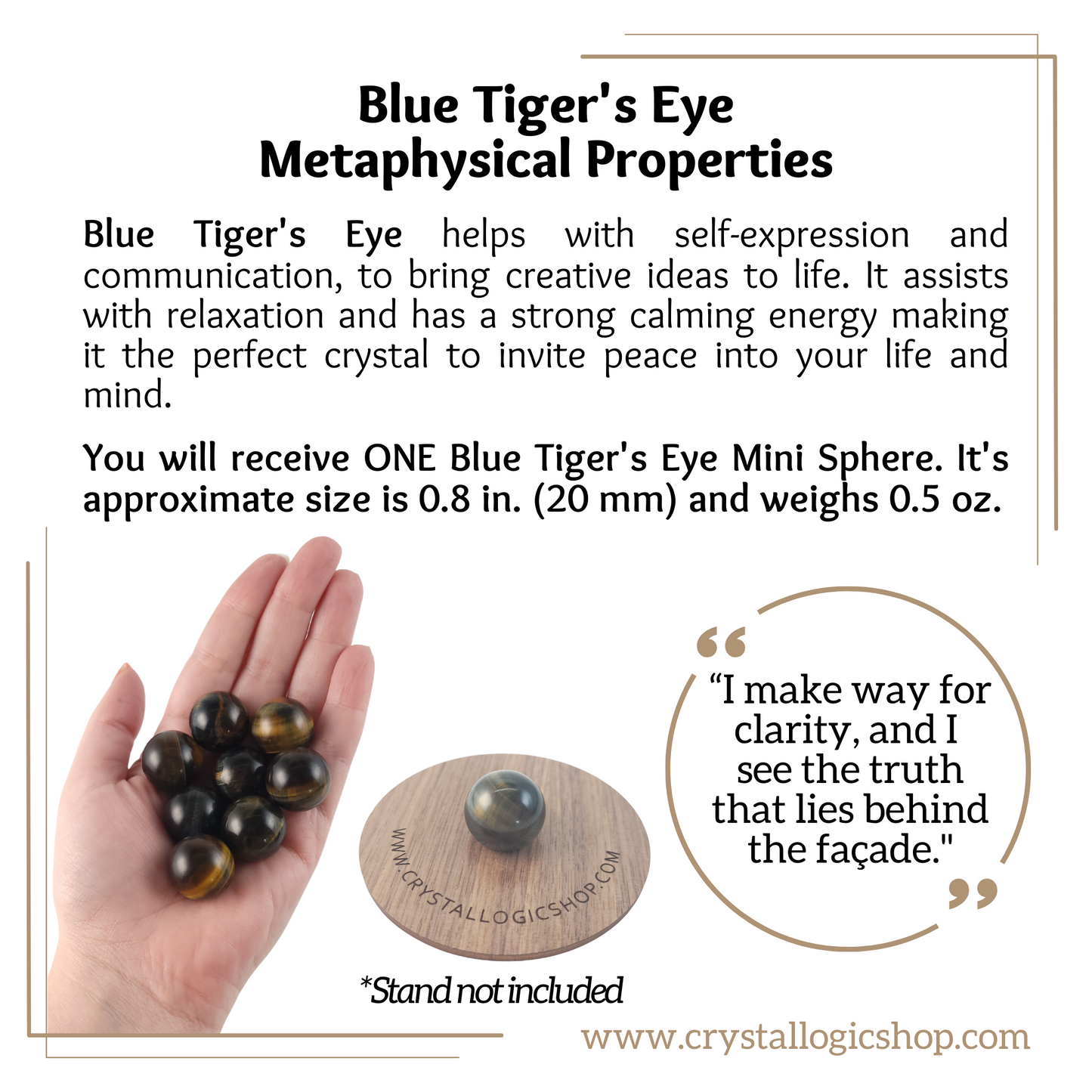 Blue Tiger's Eye Sphere