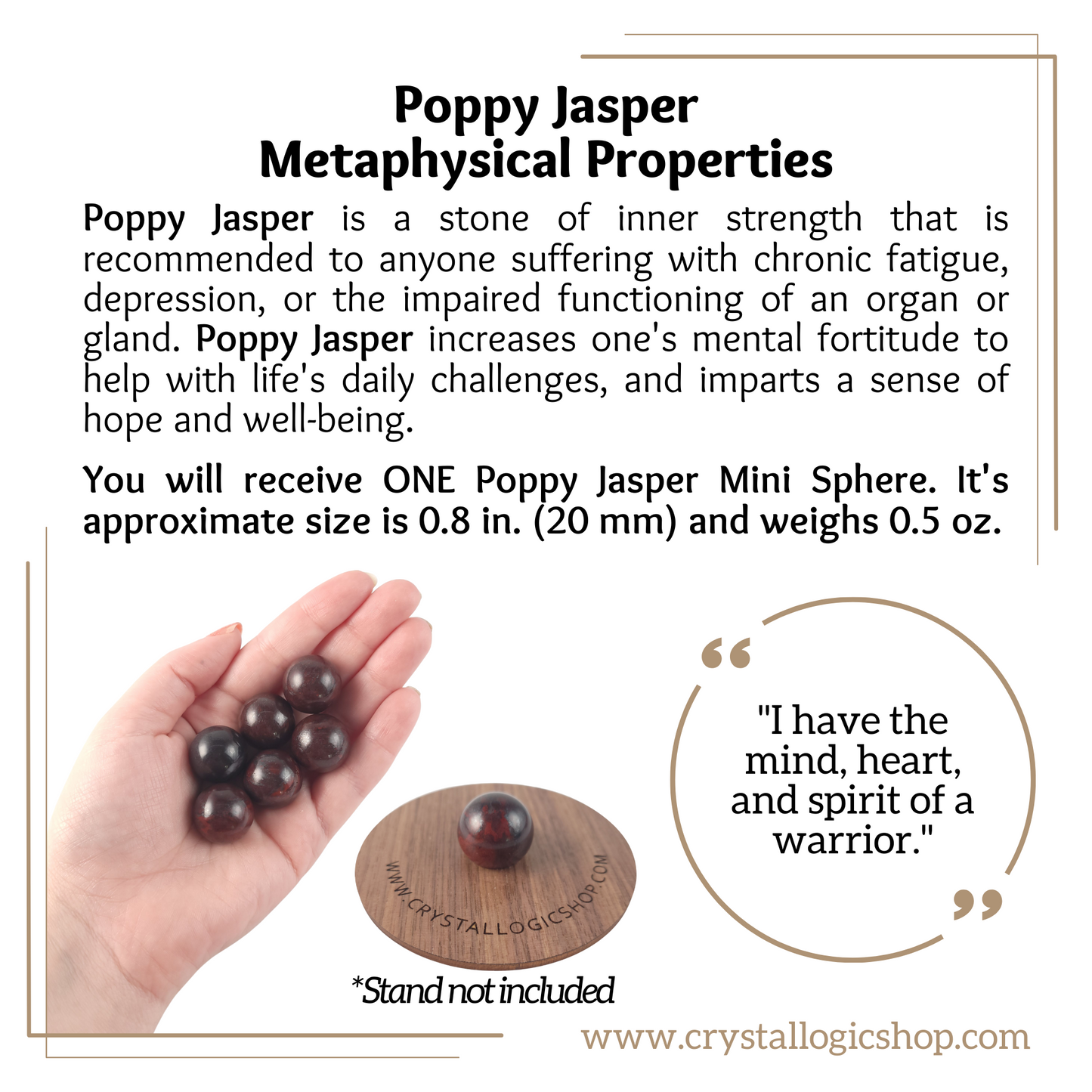 Poppy Jasper Sphere