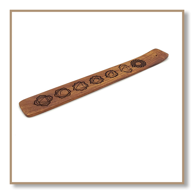 Incense Burner (Wood) - 7 Chakras