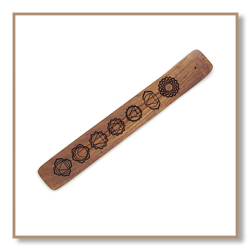 Incense Burner (Wood) - 7 Chakras