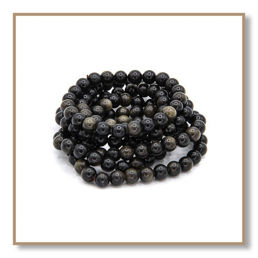 Golden Sheen Obsidian Bracelet (8mm)