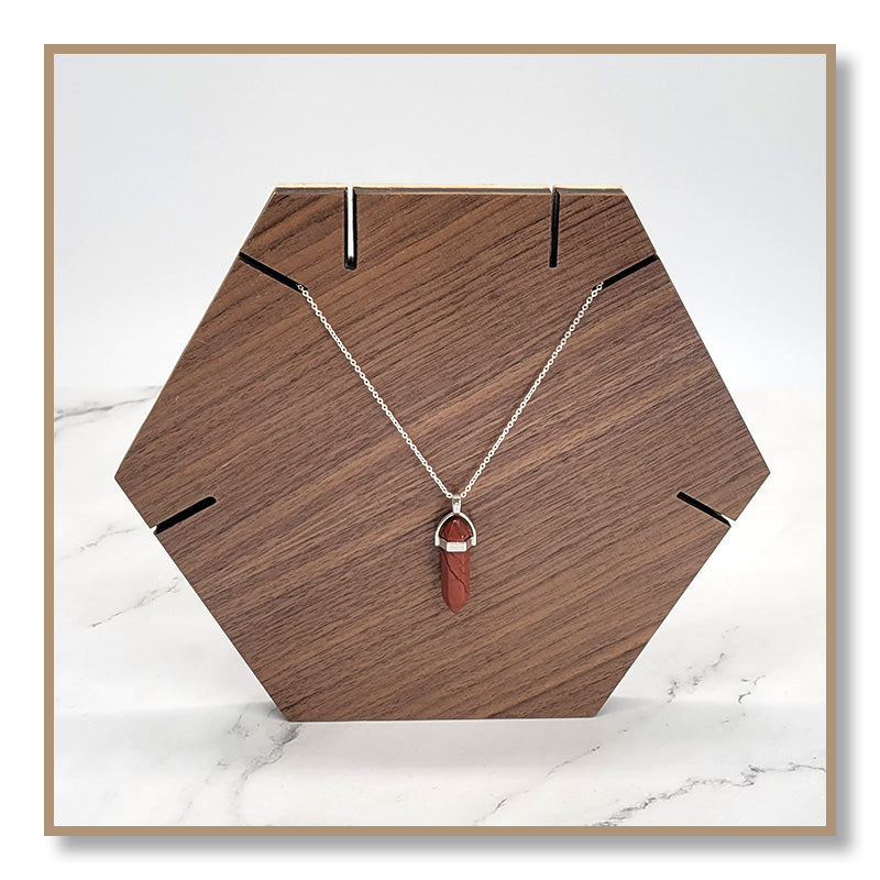 Red Jasper Double-Terminated Necklace