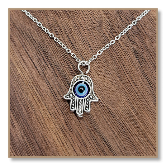 Evil Eye / Hamsa Hand Necklace