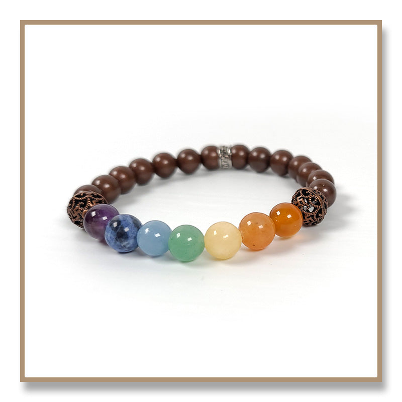 Chakra Copper Bracelet (8mm)