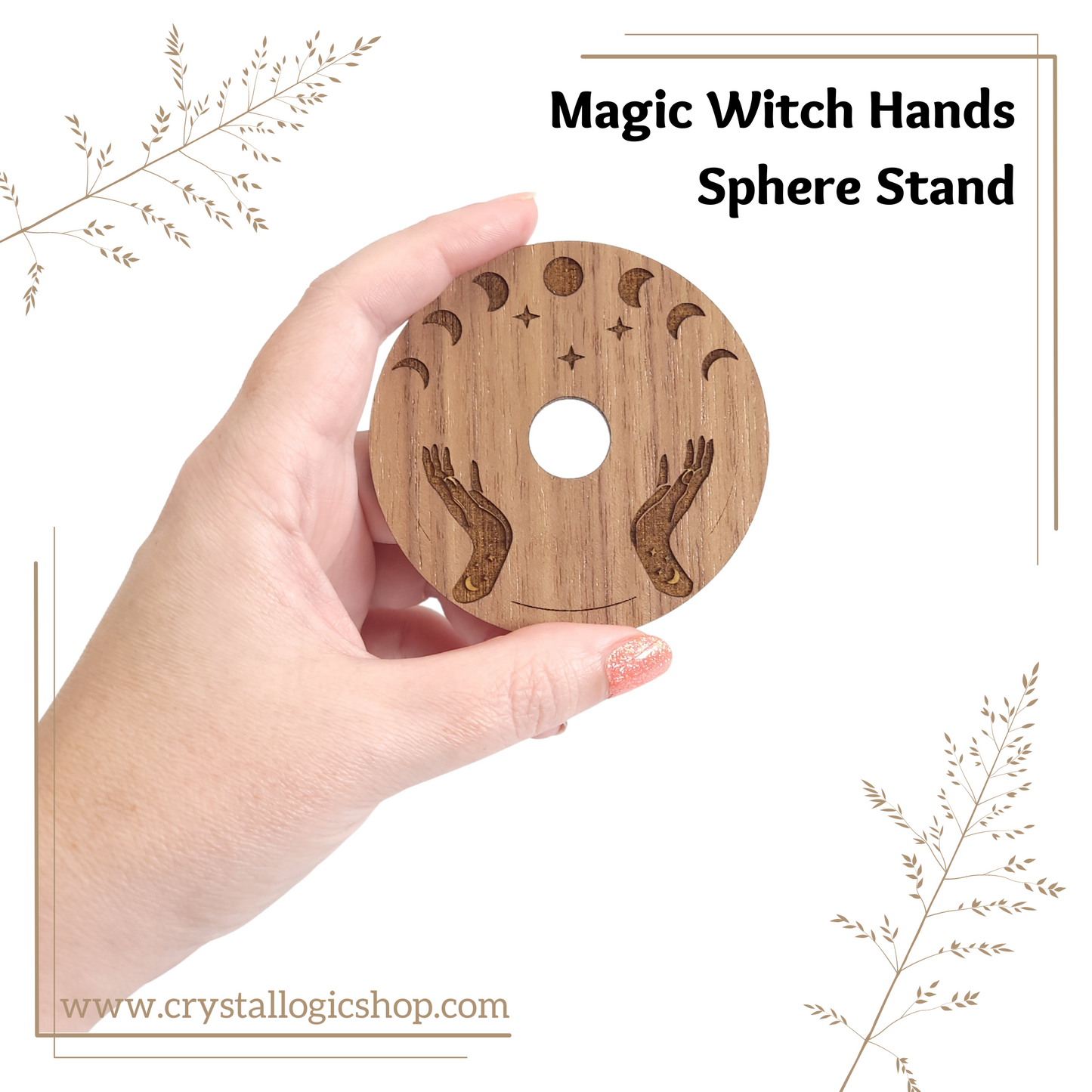 Magic Witch Hands Sphere Stand