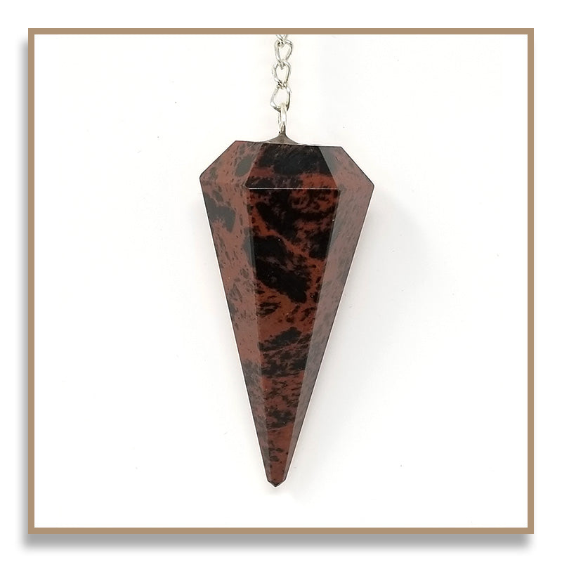 Mahogany Obsidian Pendulum