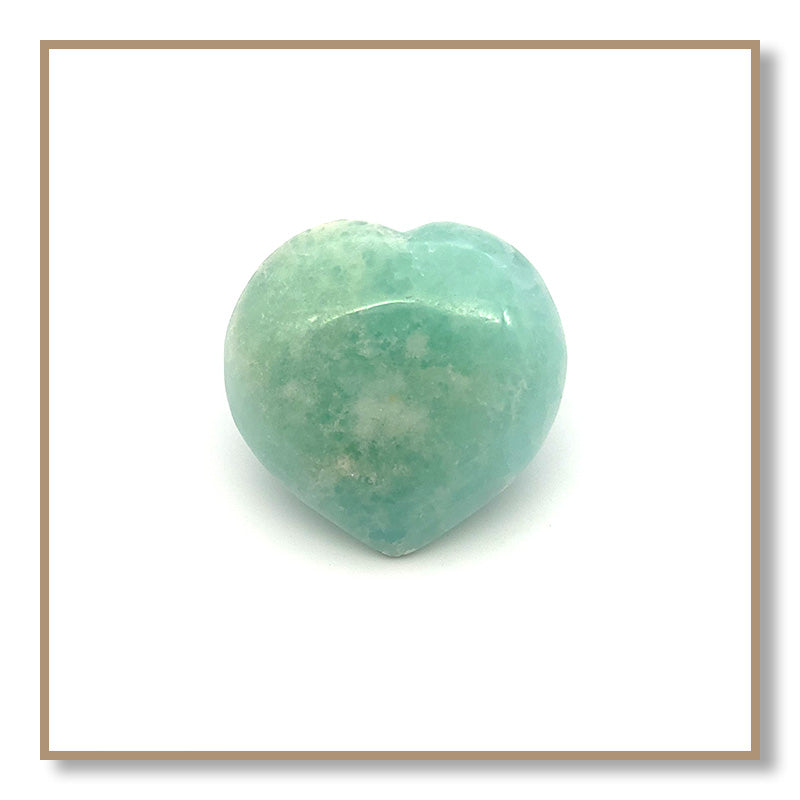 Pistachio Calcite Heart
