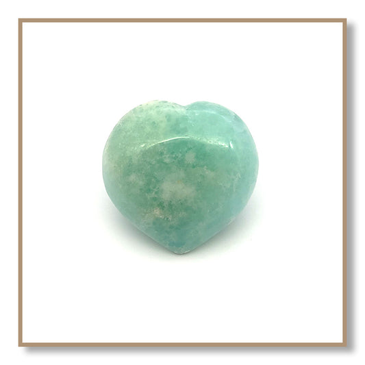 Pistachio Calcite Heart