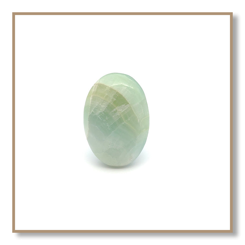 Pistachio Calcite Palm stone