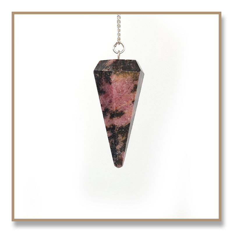 Rhodonite Pendulum