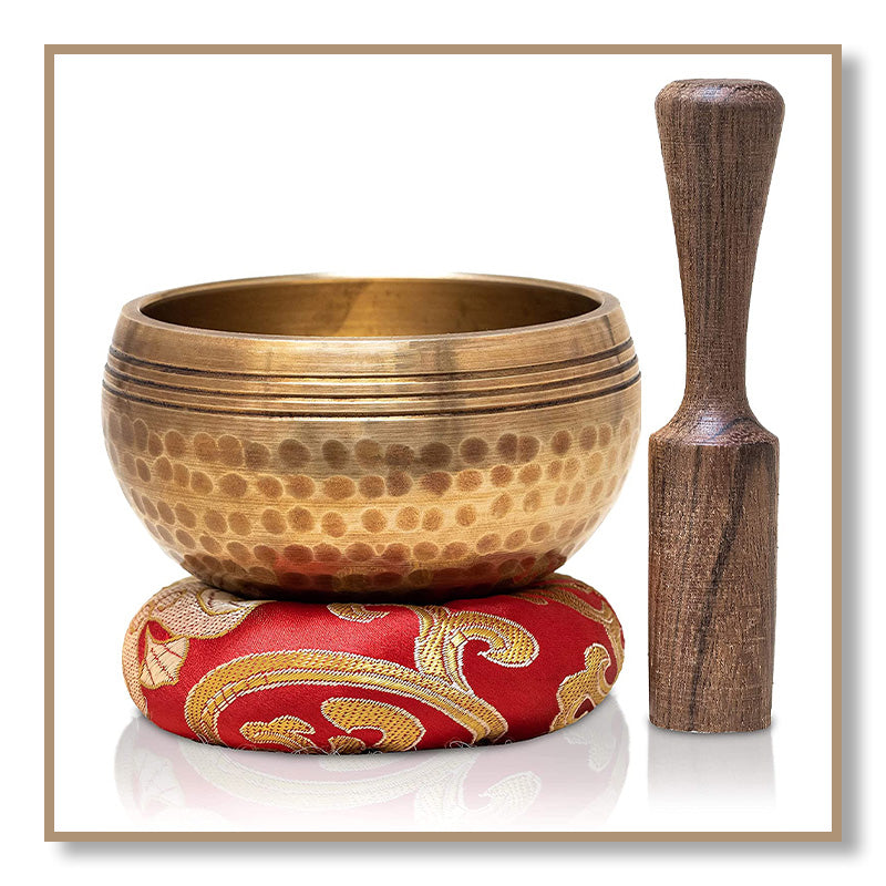 Tibetan Singing Bowl Set - Hand hammered - ( 3 inch )