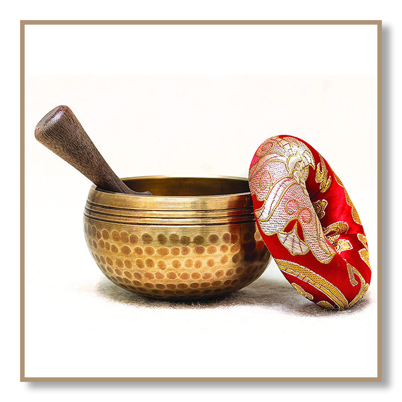 Tibetan Singing Bowl Set - Hand hammered - ( 3 inch )