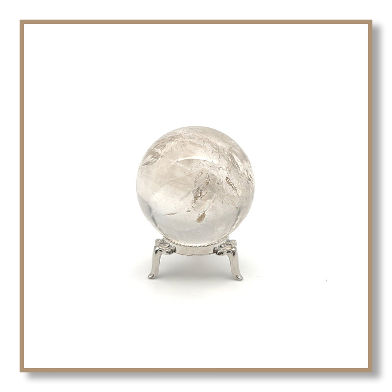 Crackle Quartz Sphere