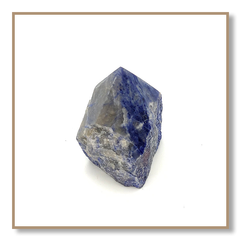 Sodalite Semi-Polished Point