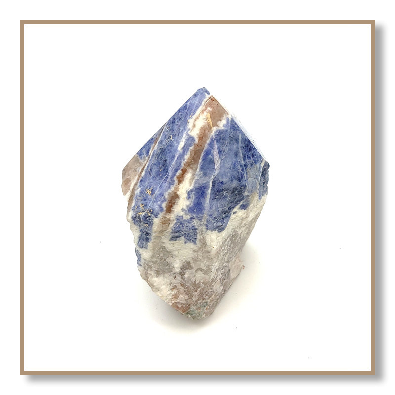 Sodalite Semi-Polished Point