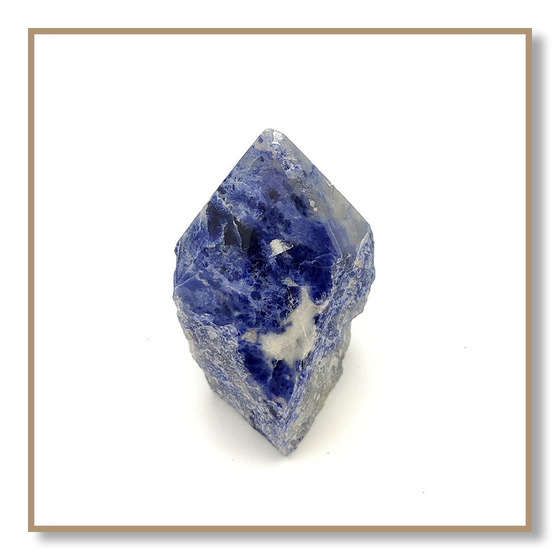 Sodalite Semi-Polished Point
