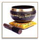 Tibetan Singing Bowl Set - Black - ( 4 inch )