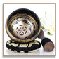 Tibetan Singing Bowl Set - Glossy Black - ( 4 inch )